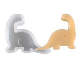 Molde silicona liviano dinosaurio cuello largo